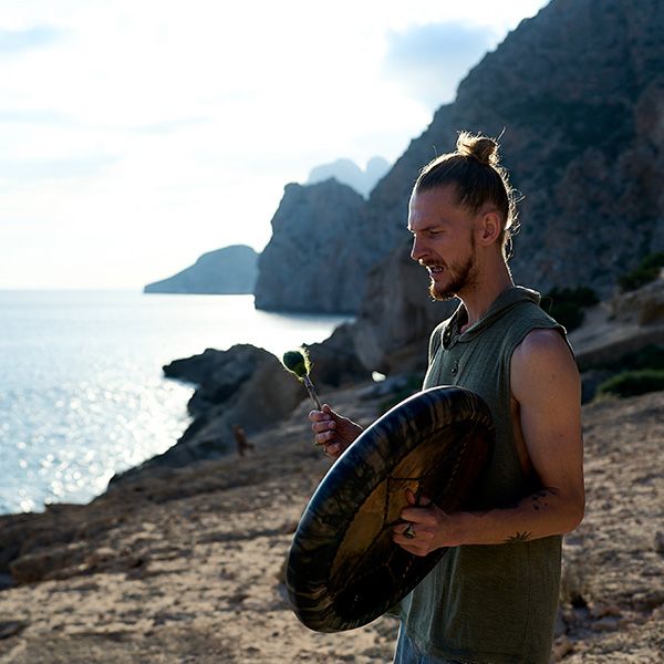 Man with musical instrument